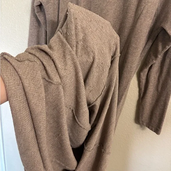 Soft Surroundings Taupe Long Sleeve Sweater Dress - Picture 6 of 6